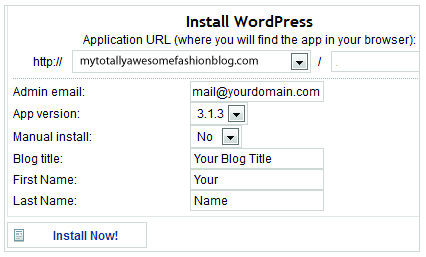 Install WordPress