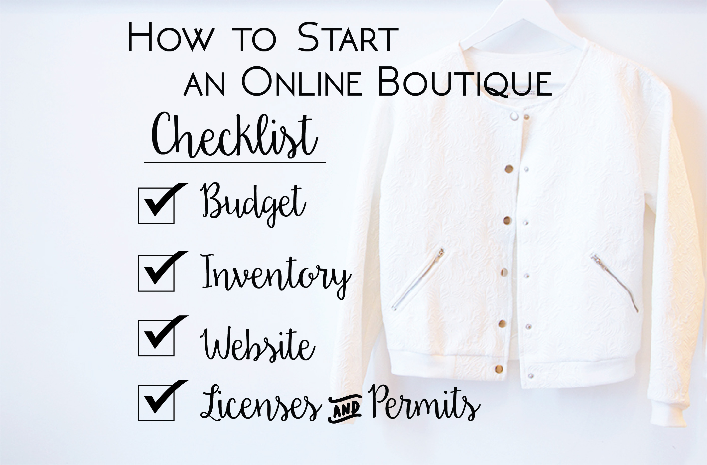 How To Start an Online Boutique Checklist